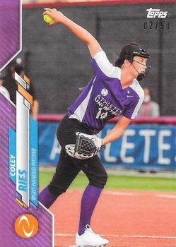 2020 Topps On-Demand Set 18 - Athletes Unlimited Softball - Purple #42 Coley Ries Front